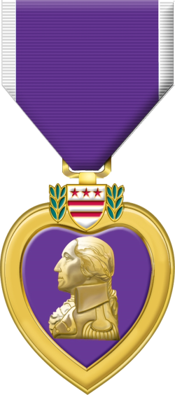 the purple heart is a military medal issued to those killed or injured in combat