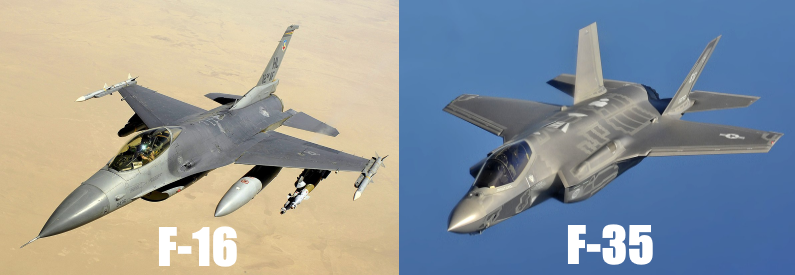 f-16 vs f-35