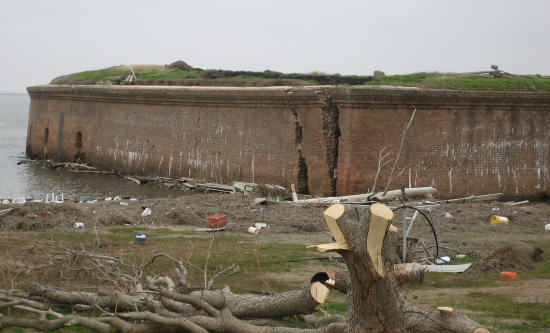 Fort Pike is a popular abandoned military base