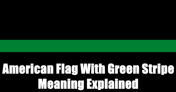 american flag with green stripe meaning