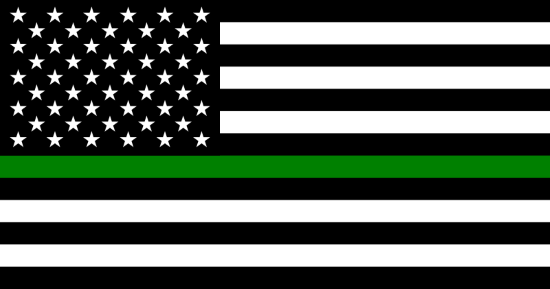 thin green line flag