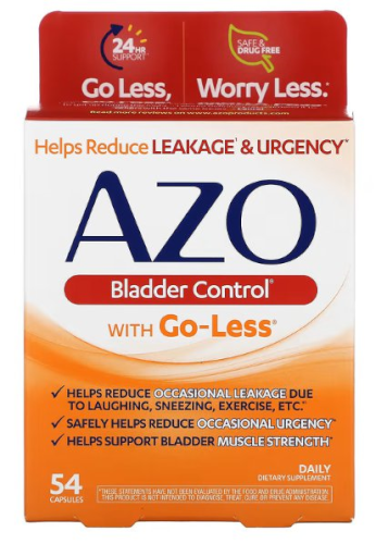 azo bladder control go-less supplement for leakage and urgency