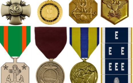 navy medals and ribbons
