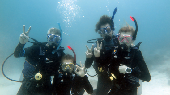 padi open water diver training course for civilians