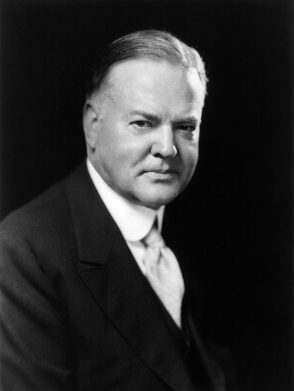 president Herbert Hoover military service