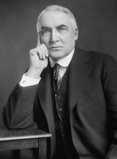 president harding did not serve in the military