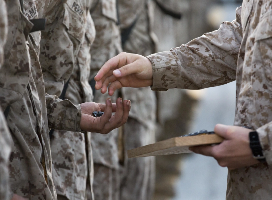 marines eagle globe and anchor ceremony