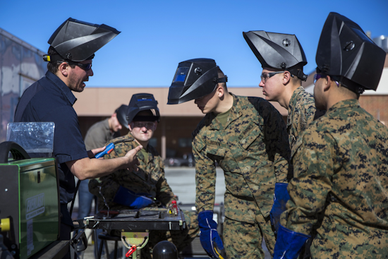 welder in the marine corps