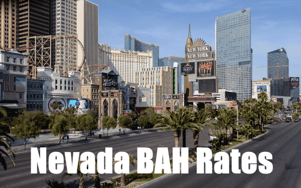 bah rates for nevada