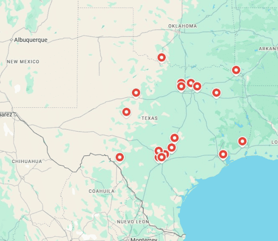 army bases in texas