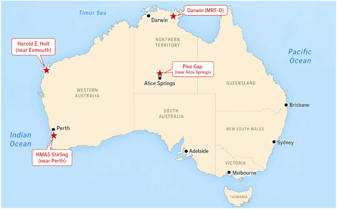 large us military bases in australia