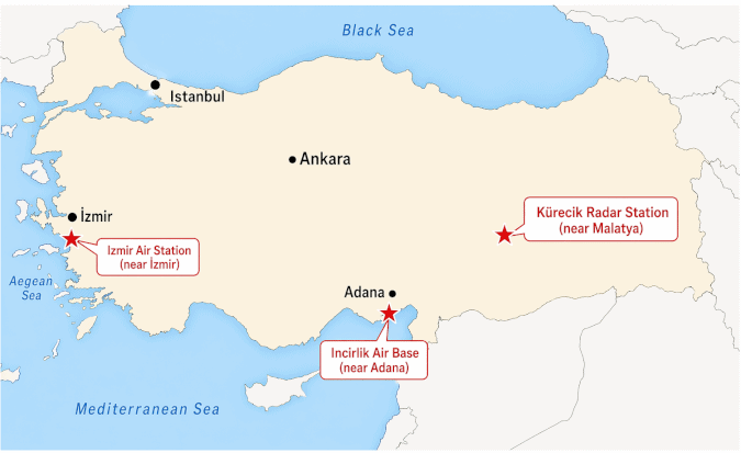us military bases located in turkey