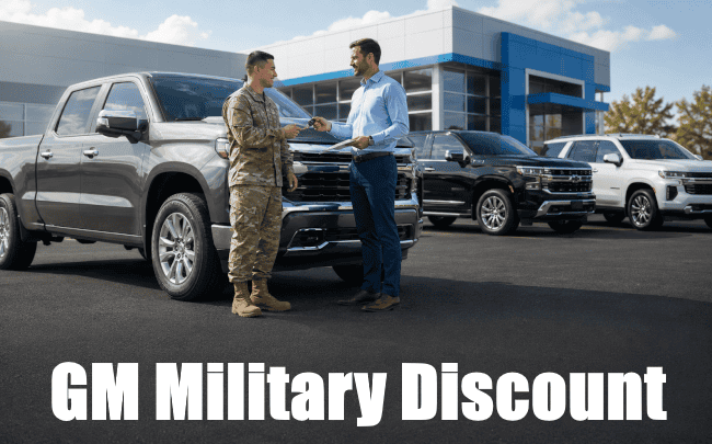 gm military discount for active duty and veterans