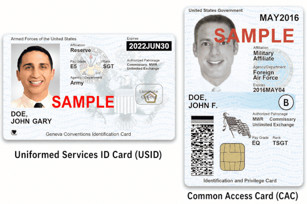 cac vs usid card